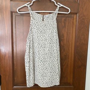Old navy medium white spotted high neck tank